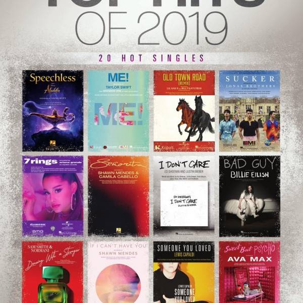 TOP HITS OF 2019 EASY PIANO SHEET MUSIC FOR ALL THE POPULAR HIT SONGS OF 2019