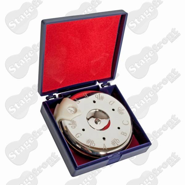 JOHNSON CHROMATIC PITCH PIPE TUNER WITH SLIDING NOTE SELECTOR 13 NOTES C to C