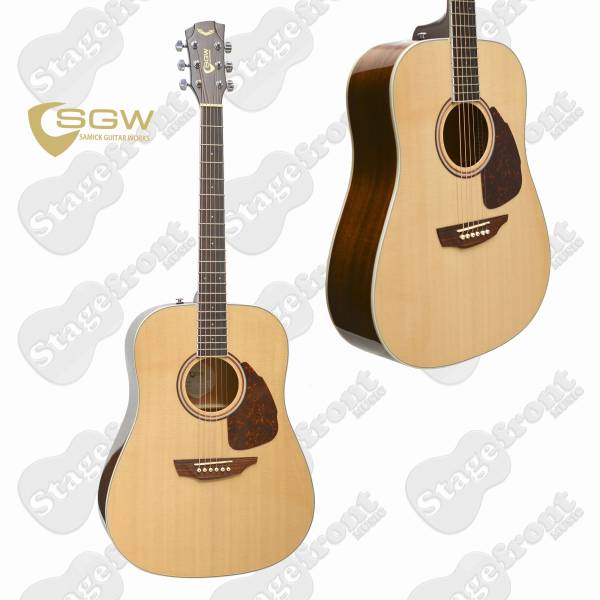 SAMICK GUITAR WORKS 300 SERIES DREADNOUGHT SOLID SITKA SPRUCE TOP - S300D