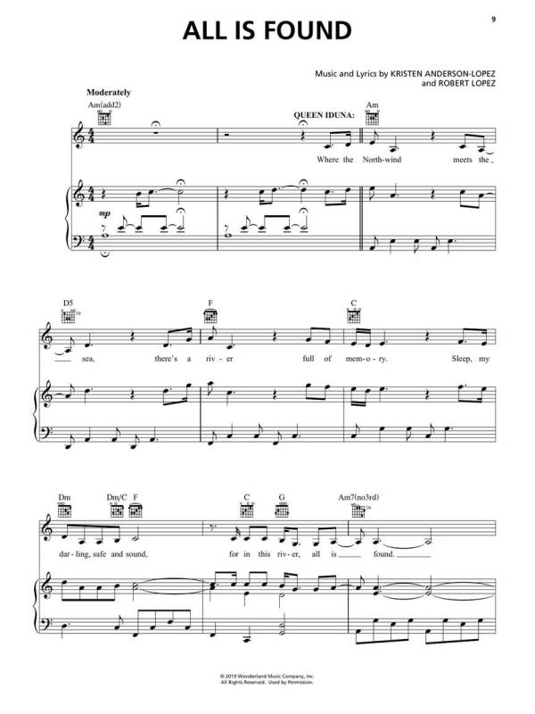 FROZEN II SHEET MUSIC PVG BOOK FOR PIANO VOCAL GUITAR SOUNDTRACK