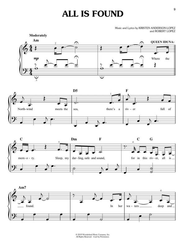 FROZEN II SHEET MUSIC PVG BOOK FOR PIANO VOCAL GUITAR SOUNDTRACK
