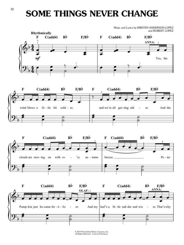 FROZEN II SHEET MUSIC PVG BOOK FOR PIANO VOCAL GUITAR SOUNDTRACK