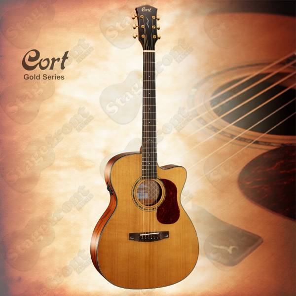 CORT GOLD SERIES OC6 OM BODY STYLE GUITAR ALL SOLID CONSTRUCTION WITH FISHMAN