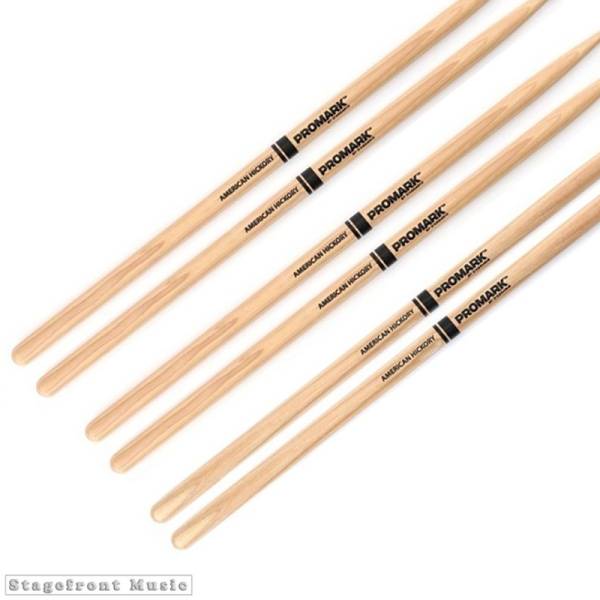 PROMARK 3 SET PACK CLASSIC SERIES WOODEN AND NYLON AMERICAN HICKORY DRUM STICKS
