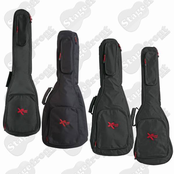 GIG CARRY BAG SUITS GUITARS AND BASSES 10mm SPONGE LINED SOFT CASE- SELECT SIZE