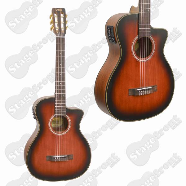 VALENCIA VA434CECSB CLASSICAL NYLON STRING ELECTRIC ACOUSTIC GUITAR