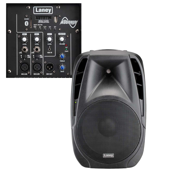 LANEY AUDIOHUB AH115-G2 POWERED 400 WATT 1 X 15” 2-WAY ACTIVE PA SPEAKER SYSTEM