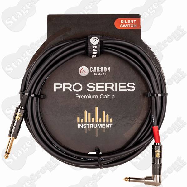 CARSON PRO SERIES SILENT SWITCH AUDIO INSTRUMENT CABLE -SILENT UNPLUGGING VARIOUS LENGTHS