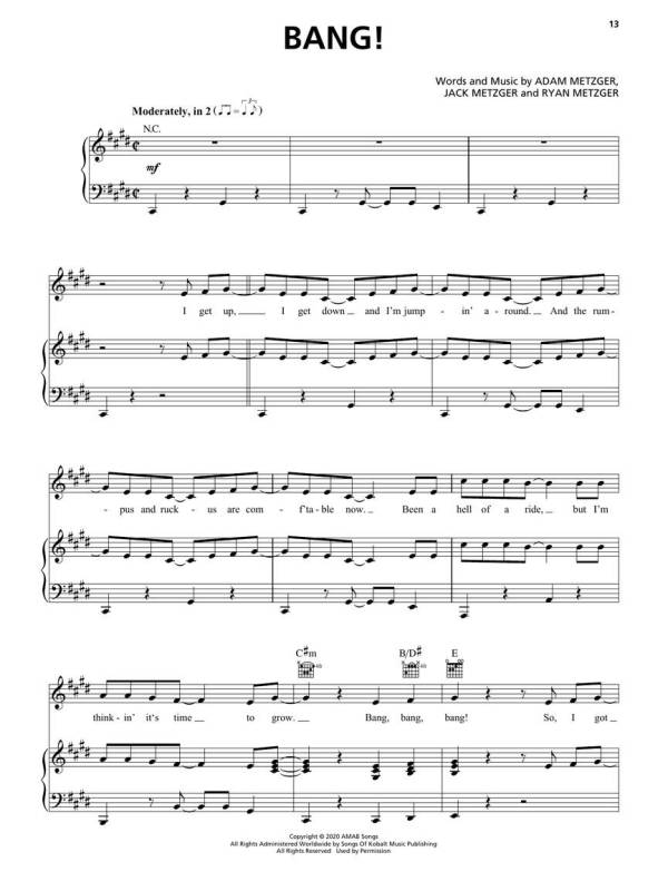 CHART HITS OF 2020-2021 FOR PVG PIANO VOCAL GUITAR TOP HITS