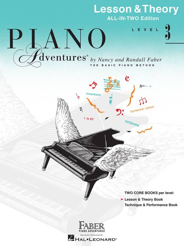 PIANO ADVENTURES ALL IN TWO LEVEL 3 LESSON & THEORY BOOK ONLY - FABER