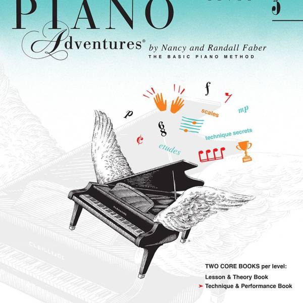 PIANO ADVENTURES ALL IN TWO LEVEL 3 TECHNIQUE & PERFORMANCE BOOK – FABER