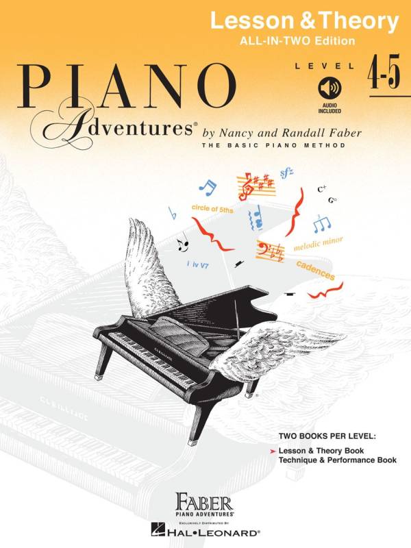 PIANO ADVENTURES ALL-IN-TWO LEVEL 4-5 LESSON & THEORY BOOK – FABER