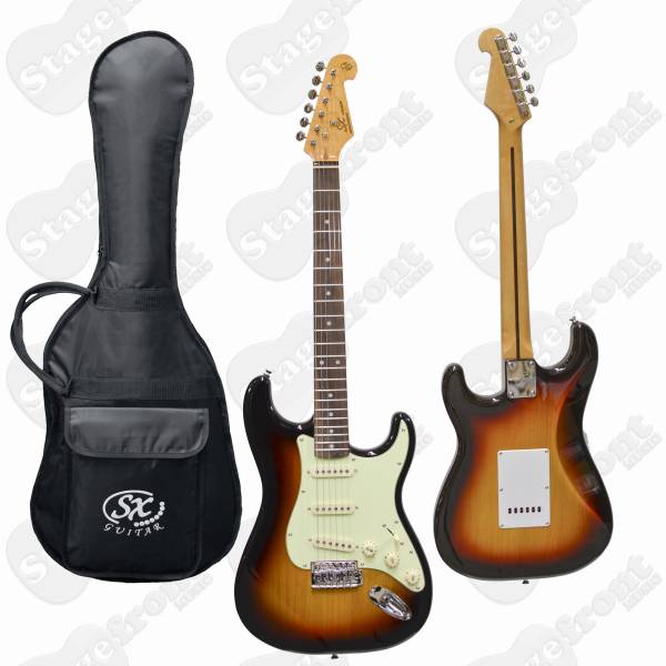 SX VES62TS VINTAGE STYLE ELECTRIC GUITAR SUNBURST WITH GIG BAG