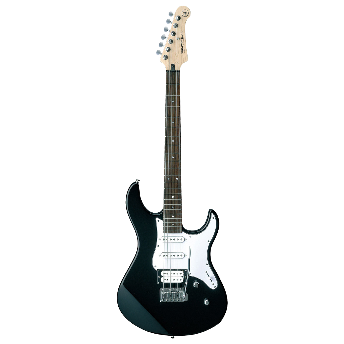Upgrade your tone with the Yamaha Pacifica PAC112V Black electric guitar. Features premium Alnico V pickups, coil-splitting, and a solid alder body.