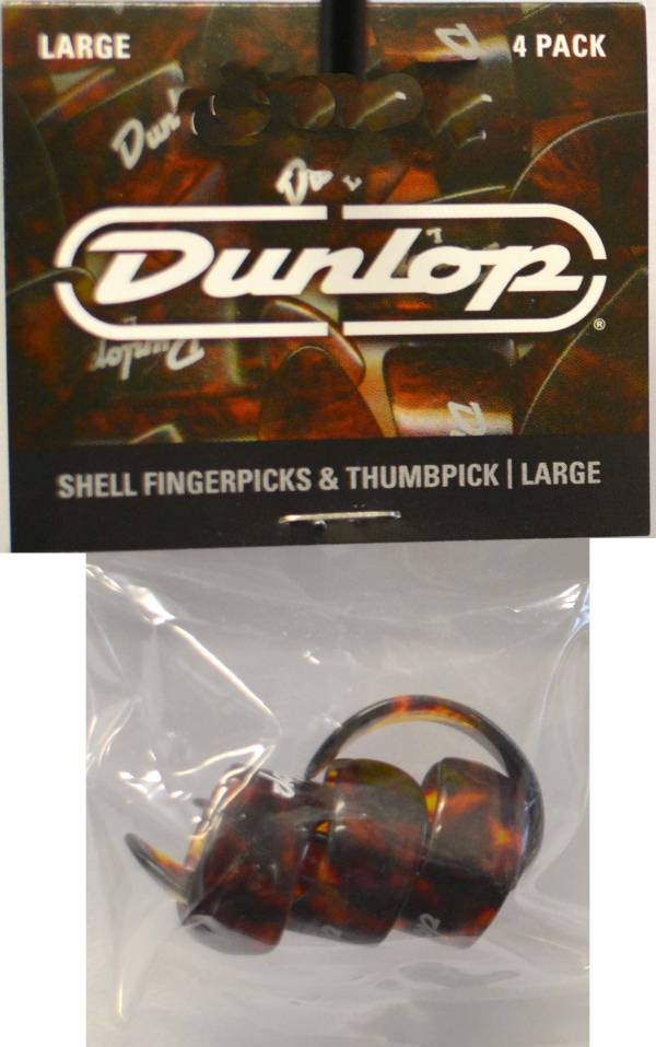JIM DUNLOP PLAYERS PACK GUITAR PICKS - SHELL FINGER PICKS