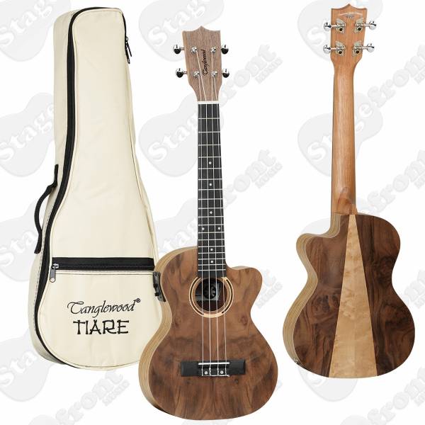 TANGLEWOOD TWT22E ACOUSTIC ELECTRIC TIARE TENOR UKULELE HAWAIIAN RAIN TREE