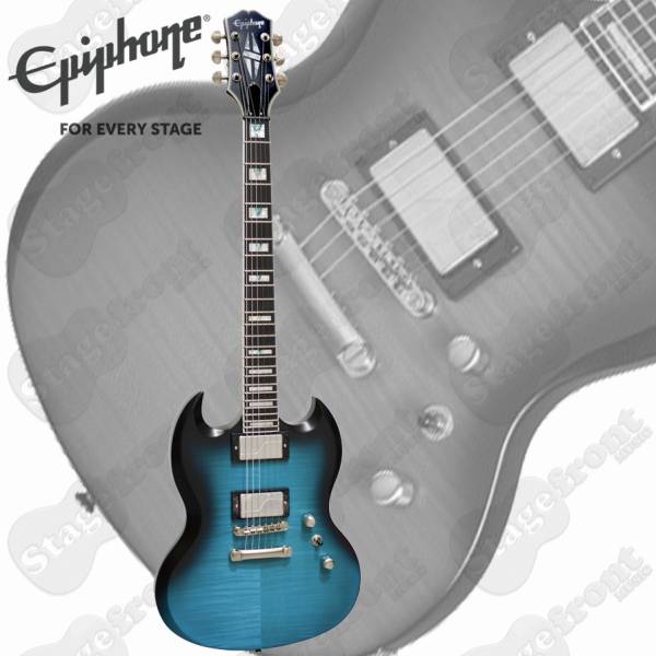 EPIPHONE PROPHECY SG BLUE TIGER ELECTRIC GUITAR
