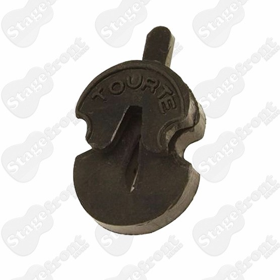 TOURTE RUBBER VIOLIN MUTE FOR QUIET PRACTICE - VIOLIN SHAPE