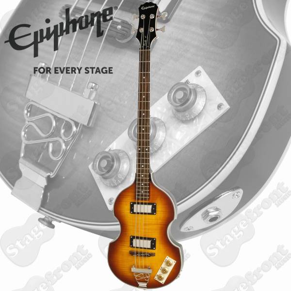 EPIPHONE HOLLOW BODY VIOLA ELECTRIC BASS GUITAR VINTAGE SUNBURST