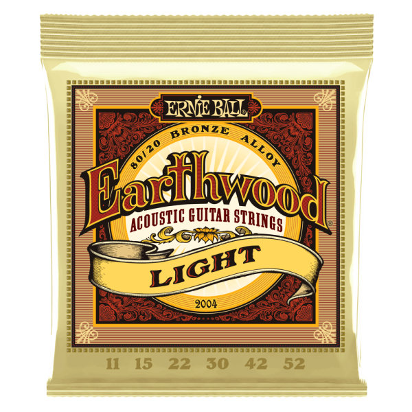 ERNIE BALL EARTHWOOD 80/20 BRONZE ALLOY ACOUSTIC GUITAR STRINGS SELECT GAUGE