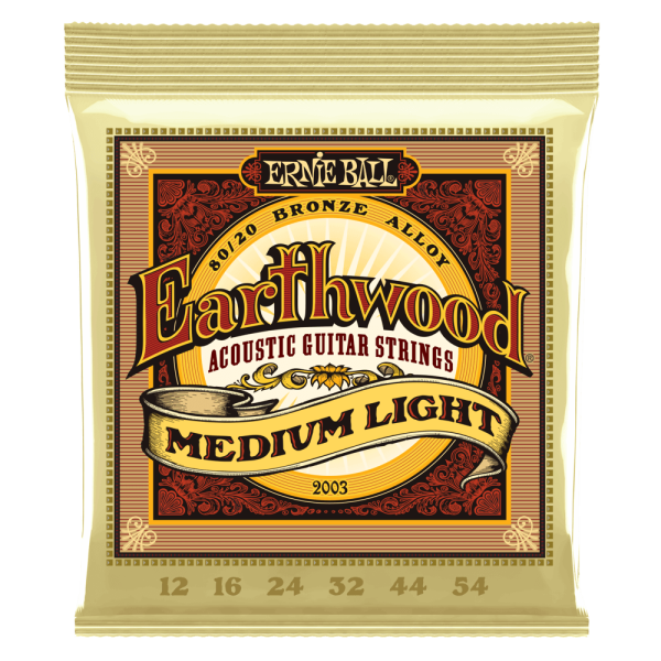 ERNIE BALL EARTHWOOD 80/20 BRONZE ALLOY ACOUSTIC GUITAR STRINGS SELECT GAUGE