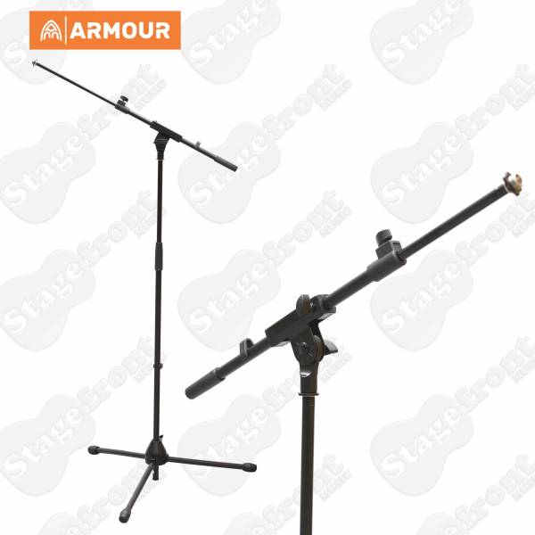 ARMOUR MSB250 HEAVY DUTY MICROPHONE STAND WITH TELESCOPIC MIC BOOM ARM