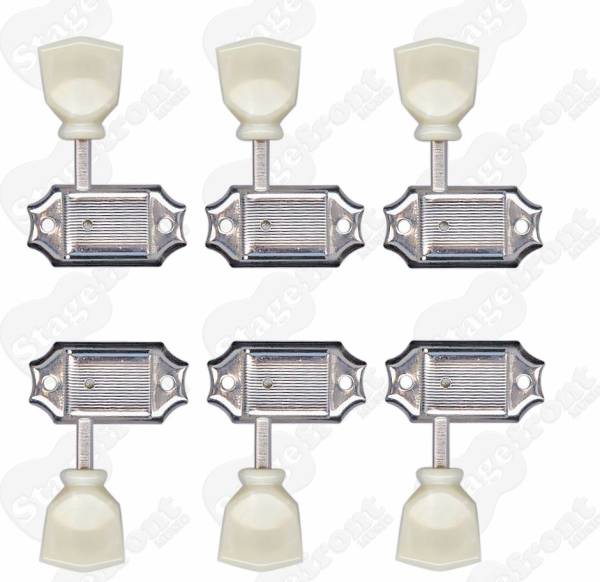 GOTOH MACHINE HEADS G90SL STEEL 6 STRING 3-A-SIDE GUITAR TUNERS