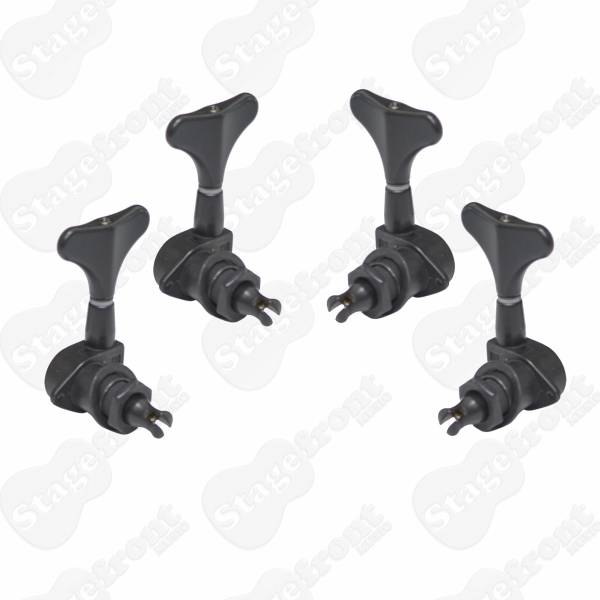 EAGLE BASS MACHINE HEADS SATIN BLACK 2-A-SIDE K15B
