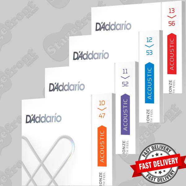 D’ADDARIO XS COATED PHOSPHOR BRONZE ACOUSTIC GUITAR STRINGS – SELECT GAUGE