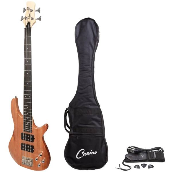 CASINO 24 SERIES MAHOGANY HUMBUCKING ELECTRIC BASS GUITAR SET CTB-24T-MAH