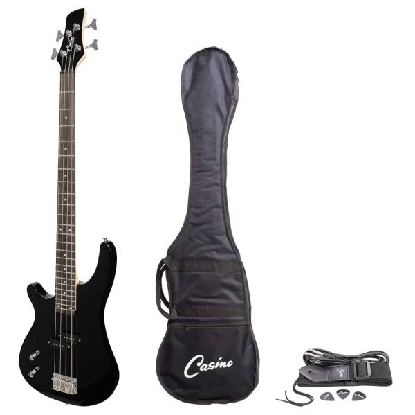 CASINO 24 SERIES LEFT HAND ELECTRIC BASS GUITAR SET MODERN DESIGN CTB-24L-BLK