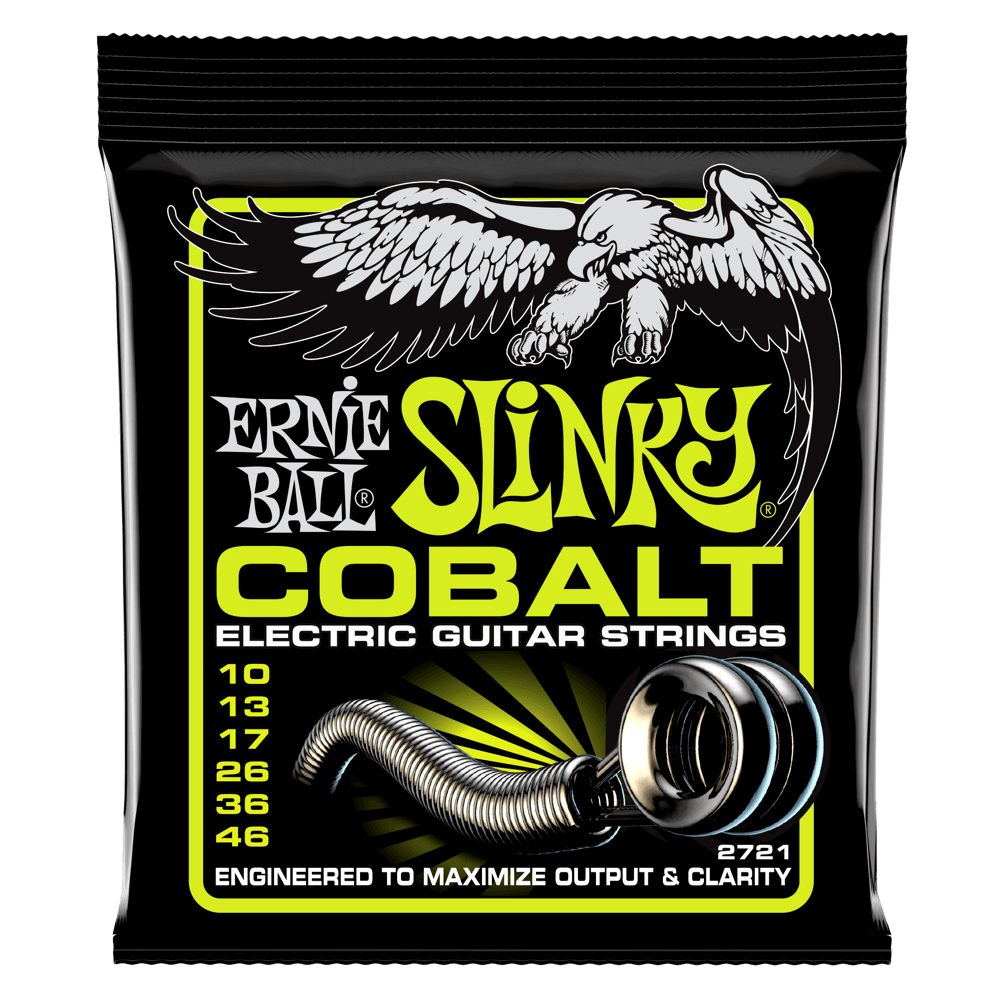 ERNIE BALL SLINKY COBALT ELECTRIC GUITAR STRINGS – SELECT GAUGE