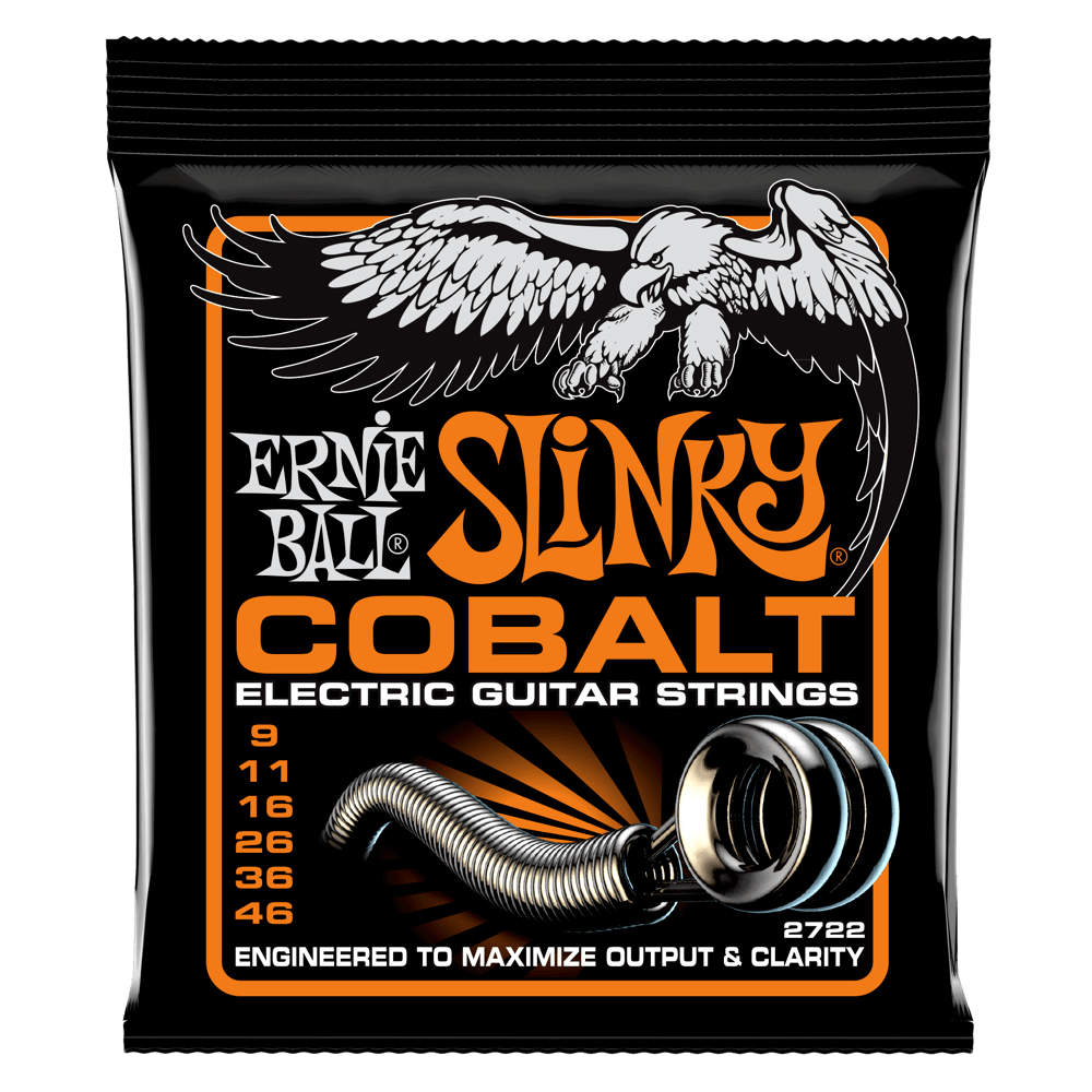 ERNIE BALL SLINKY COBALT ELECTRIC GUITAR STRINGS – SELECT GAUGE