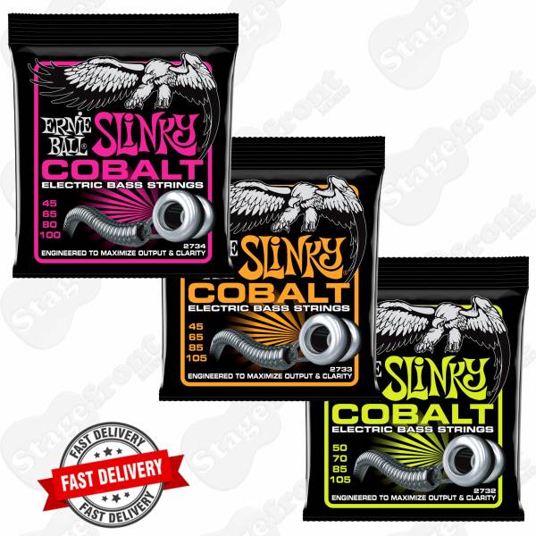 ERNIE BALL SLINKY COBALT 4 STRING ELECTRIC BASS GUITAR SETS - SELECT GAUGE