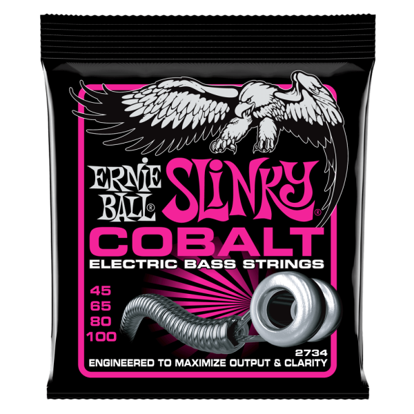 ERNIE BALL SLINKY COBALT 4 STRING ELECTRIC BASS GUITAR SETS - SELECT GAUGE