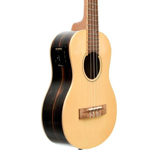 MARTINEZ TENOR UKULELE SOLID SPRUCE TOP ACOUSTIC ELECTRIC WITH HARD CASE