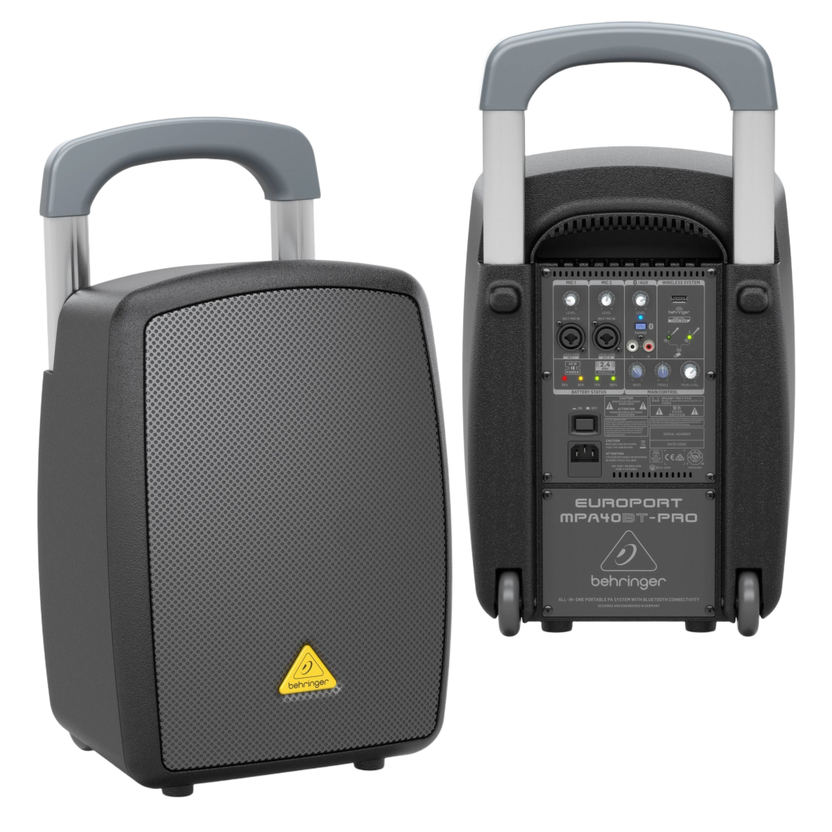 BEHRINGER MPA40BT PRO ALL-IN-ONE PORTABLE 40 WATT PA SYSTEM WITH BLUETOOTH