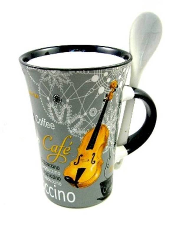 LARGE CERAMIC SHEET MUSIC MUG GREAT GIFT FOR STUDENTS, TEACHERS & MUSICIANS GIFTWARE