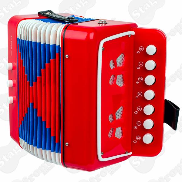 JUNIOR BUTTON / PIANO ACCORDION WITH HAND AND THUMB STRAPS - PA815R