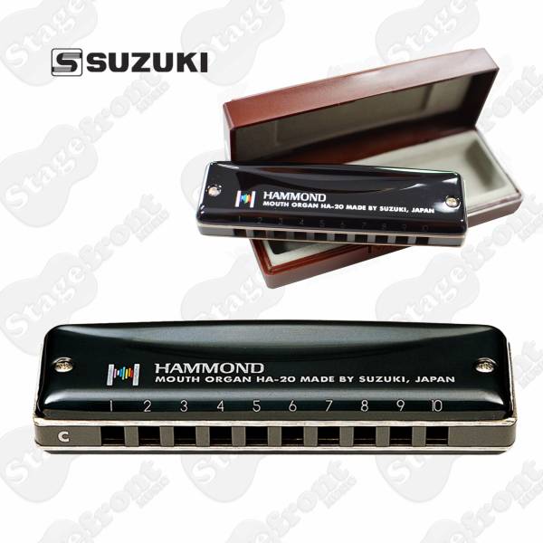 SUZUKI HAMMOND PROMASTER HARP HA-20 10 HOLE DIATONIC HARMONICA