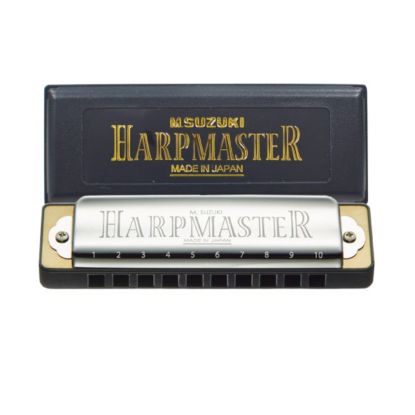 SUZUKI HARPMASTER MR-200 10 HOLE DIATONIC HARP MASTER HARMONICA - select key