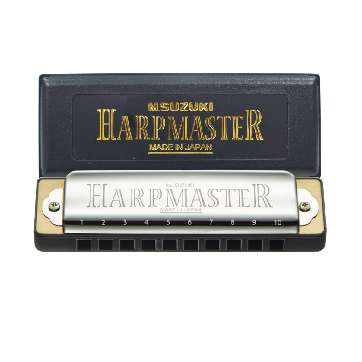 SUZUKI HARPMASTER MR-200 10 HOLE DIATONIC HARP MASTER HARMONICA - select key