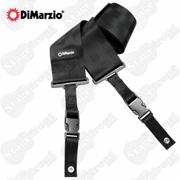 DiMARZIO 3 inch WIDE NYLON CLIPLOCK GUITAR STRAP with LOCK - DD2800B