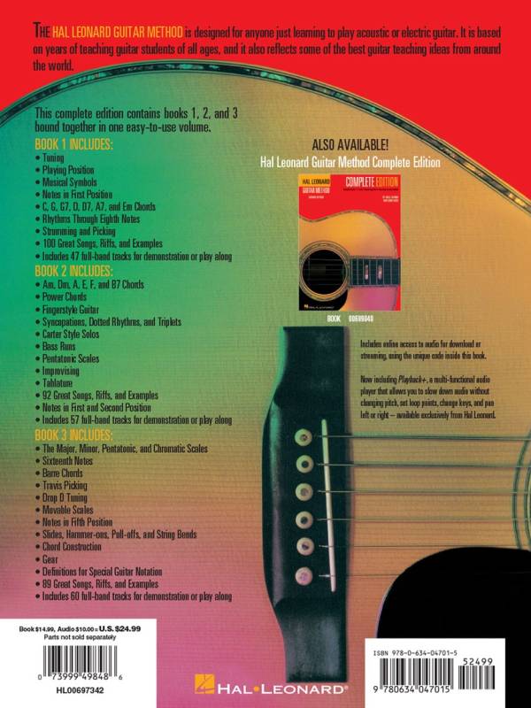 HAL LEANORD GUITAR METHOD COMPLETE EDITION BOOKS 1 2 3 AUDIO ACCESS INCLUDED