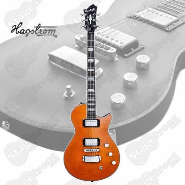 HAGSTROM ULMAXMMD ULTRA MAX ELECTRIC GUITAR IN MILKY WITH CASE