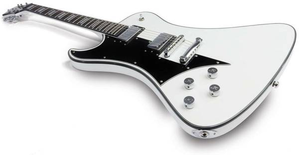 HAGSTROM FANTLWHT FANTOMEN SIGNATURE LEFT HAND GUITAR IN WHITE GLOSS W/CASE