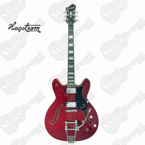 HAGSTROM TREVIDLXWCT TREMAR VIKING DELUXE. SEMI HOLLOW BODY GUITAR W/CASE