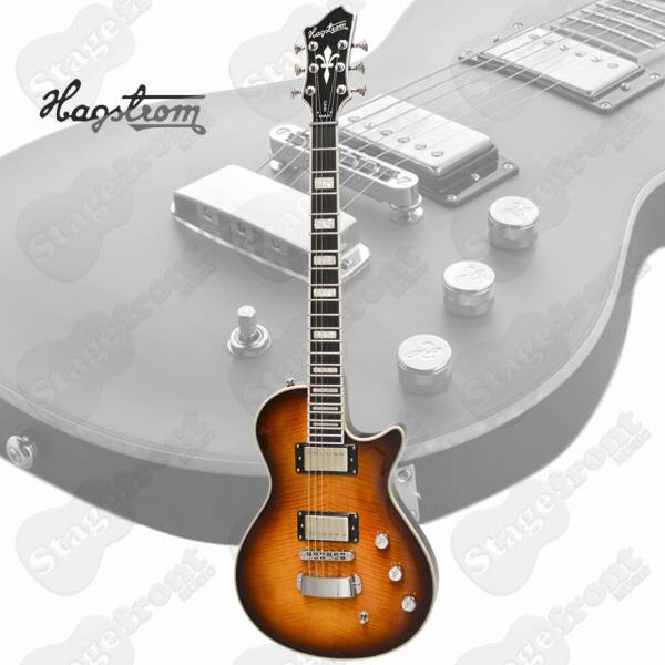 HAGSTROM ULMAXGEB ULTRA MAX ELECTRIC GUITAR IN GOLDEN EAGLE BURST WITH CASE
