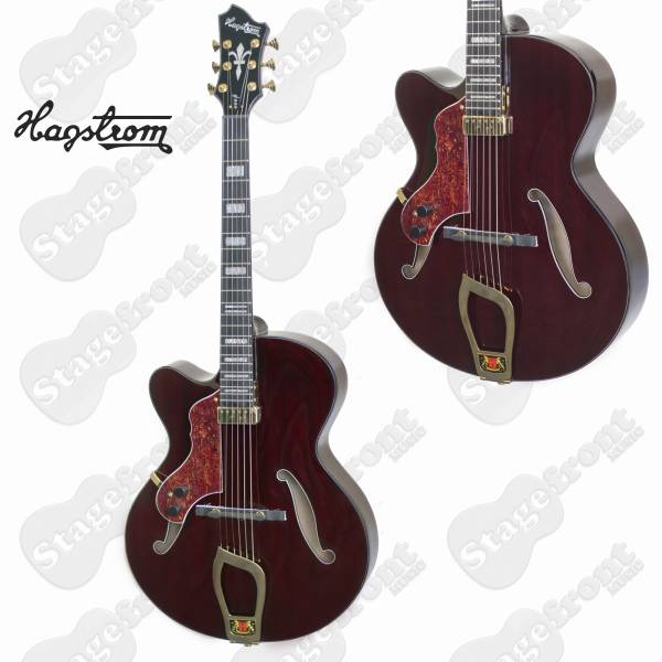 HAGSTROM HL550 SEMI-HOLLOW BODY JAZZ GUITAR. MAHOGANY ARCHTOP, SET NECK. w/CASE