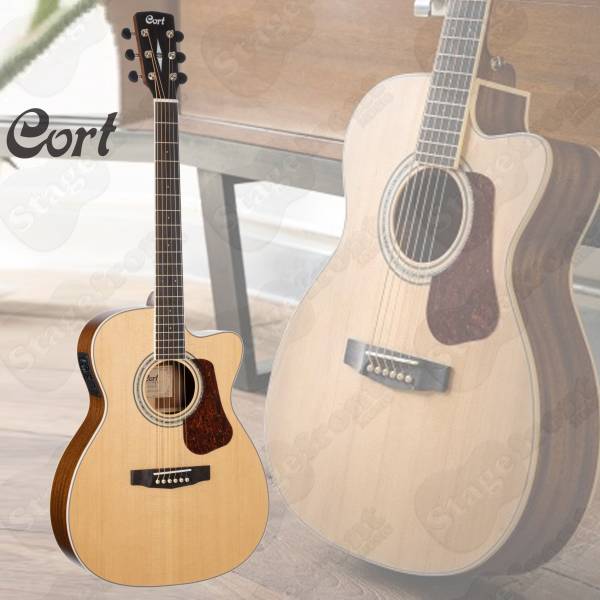 CORT L710F SPECIAL LUCE SERIES MODEL IN A SMALLER OM CUTAWAY BODY PLUS HARD CASE